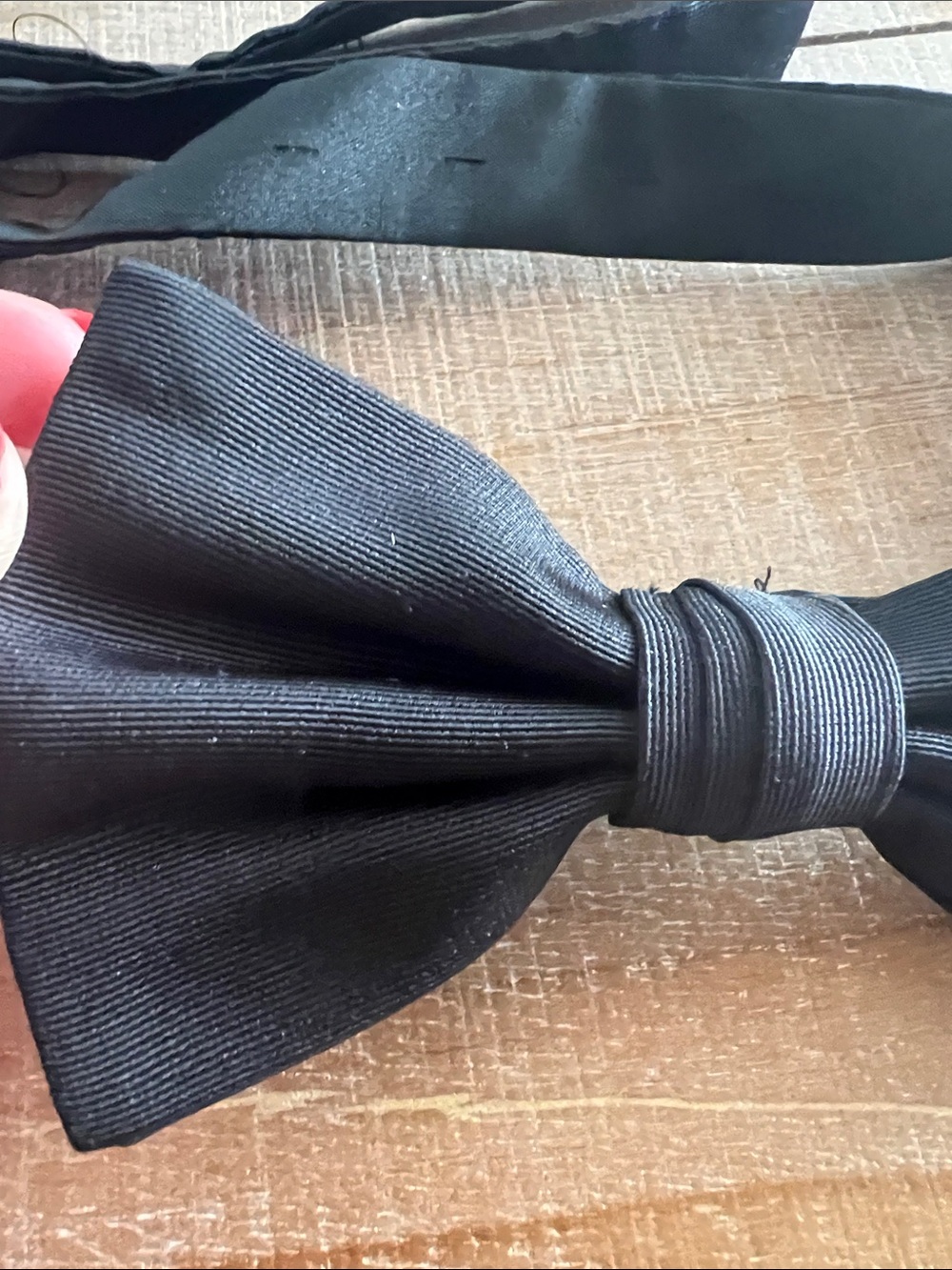 PRADA Classic Black Men's Bow Tie - Solid Black - Picture 2 of 3